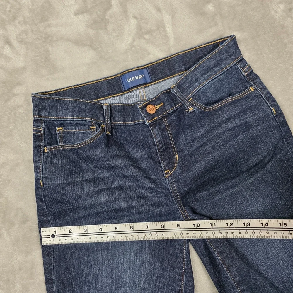 Old Navy Denim Shorts Girls Size 16 Regular Blue Long Length Jean‎ Shorts